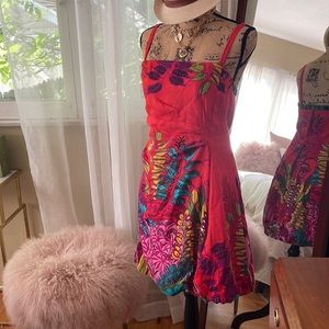 Nanette Lepore Tropical Heat Silk Blend Dress